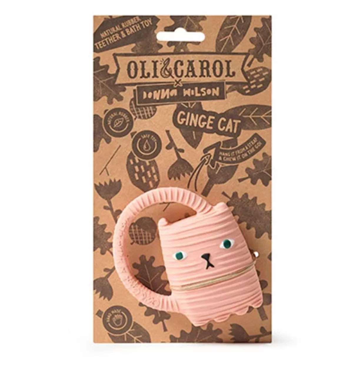 Clearance Donna Wilson / Oli&Carol Teething Toy And Bath Toy Ginge Cat