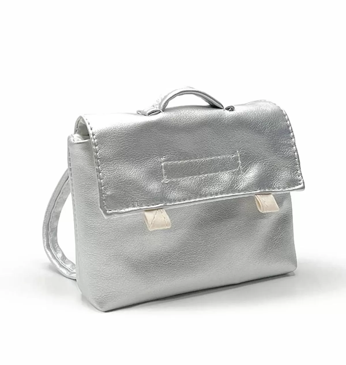 Online Minikane School Bag For The Gordi Dolls / Silver Artificial Leather